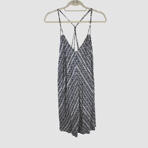 Illa Illa Summer Dress Resortwear Beach Vacation Blue/White L